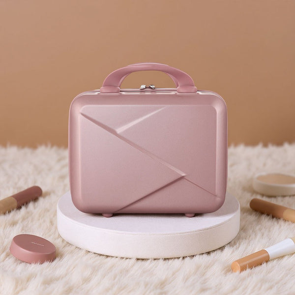 Portable Handheld Plastic Makeup Bag with Elastic Band & Zipper, Jewelry Box, Gift Box for Storing Souvenirs, Luggage Cart for Boarding The Aircraft, Multifunctional Suitcase with Internal Dividers, Can Hold Cosmetics, Towels, Toiletries