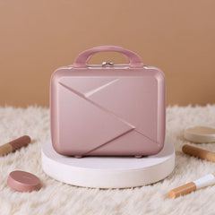 Portable Handheld Plastic Makeup Bag with Elastic Band & Zipper, Jewelry Box, Gift Box for Storing Souvenirs, Luggage Cart for Boarding The Aircraft, Multifunctional Suitcase with Internal Dividers, Can Hold Cosmetics, Towels, Toiletries
