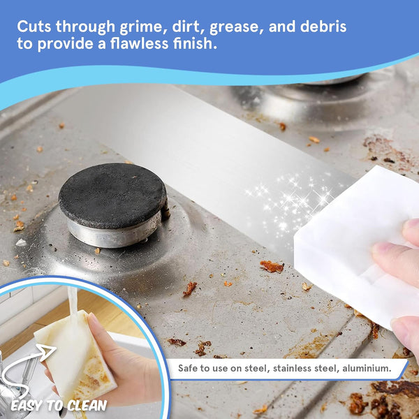 Magic Erasers for Cleaning by Smith’S | 10 Pack | Trusted by Professional Cleaners | Serving UK Homes for over 10+ Years | 8X Stronger than Cellulose | Chemical Free