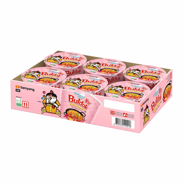 Buldak Spicy Ramen Carbonara Flavour, 6 X 105G