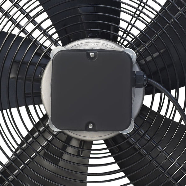 1pc L27xW27CM 60W Wall Mounted Exhaust Fan Low Noise Extractor Ventilator Fan Home Bathroom Kitchen Ventilation Axial Exhaust Blower Fan for Warehouse Restaurant Garage ( Black )