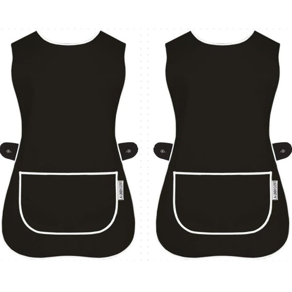 Pack of 2 Tabard Apron | Aprons for Men, Women, and Ladies | Professional Cooking Aprons with 2 Pockets | Adjustable Kitchen Apron for Baking, BBQ, Grilling, Gardening, Crafting, Cleaning, Painting, Barista, Restaurant Work | Cute & Stylish Gift Apron for