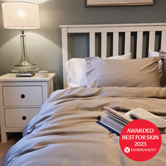 Luff 700 Thread Count 100% Organic Bamboo Duvet Set Grey in 4 Sizes
