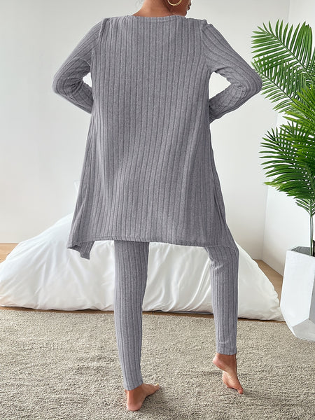 Autumn clothing, casual and elegant Women's three-piece set, stretch fabric, Women's loungewear, suitable for Christmas, holidays, dates, outdoor, beautiful Women's suit.