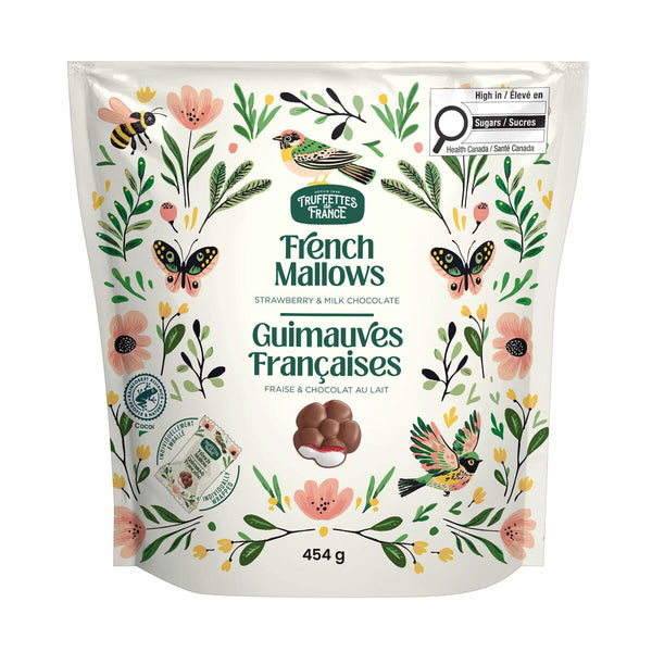 Truffettes De France French Mallows Strawberry and Milk Chocolate, 454G