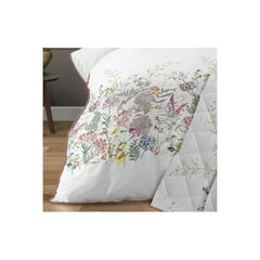 DreamEasy Wildflower Luxury 200TC Duvet Cover Set With Pillowcases | 200 Thread Count, Easycare 60% Cotton / 40% Polyester | Breathable & Comfortable | Available in All Key Sizes: Single, Double, King & Super King | Fast UK Fulfilment | Trusted UK-Based B
