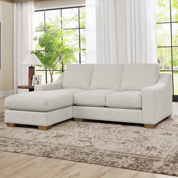 Thomasville Dillard Grey Fabric Corner Sofa, Left Hand Facing