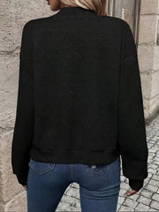 Solid Color Casual Zip-Up Cardigan Jacket
