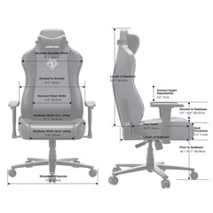 Anda Seat Novis Max Extra Large Gaming Chair, Black