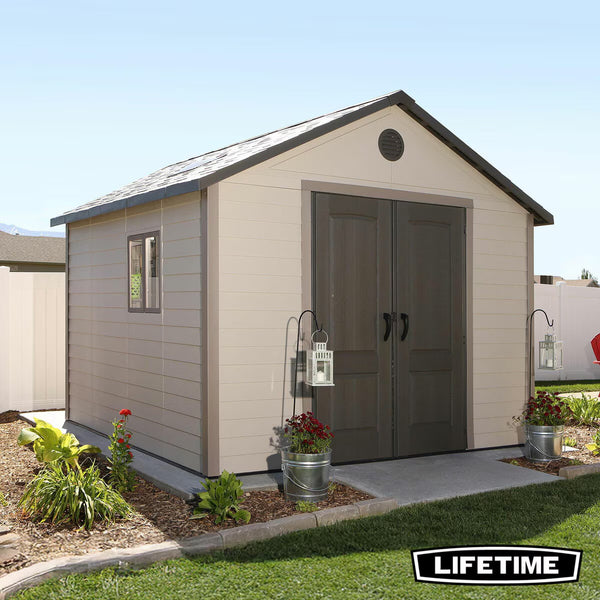 Lifetime 11 X 11Ft (3.3 X 3.3M) Outdoor Storage Shed - Model 6433