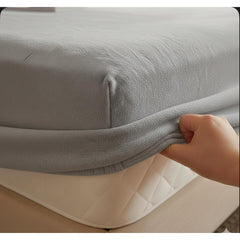 Soft Flannel Fitted Bed Sheet – Winter Warmth Mattress Protector, Machine Washable, No Pillowcases, Elastic Deep Pocket Fit for Mattress