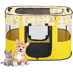 Foldable Pet Playpen, Portable Dog Cat Playpen, Soft Portable Dog Crate, Outdoor/Indoor Exercise Kennel, Dog Cage for Pets