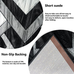 1pc Area Rug – Dazzling Abstract High-Weight Thick Design – Super Soft, Durable, Comfort-Feel Texture – Ideal for Living Room, Dining Room, Bedroom & Office Flooring
