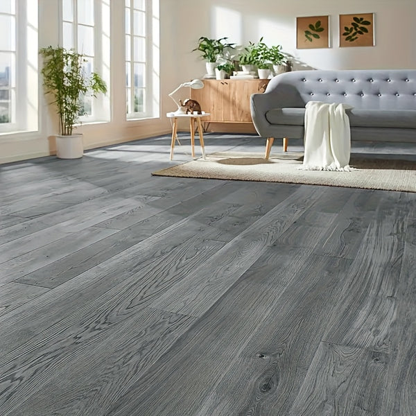 36pcs Self-Adhesive Vinyl Flooring Planks | 5m² Natural Wood Grain, Peel and Stick Waterproof Installation, 1.8mm Thick Polyvinyl Chloride