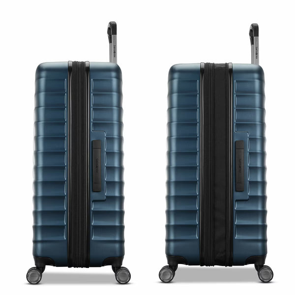 Samsonite Precision DLX 2 Piece Hardside Expandable Spinner Luggage Set in Lagoon Blue