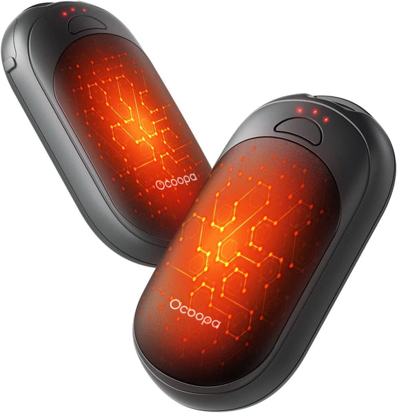 OCOOPA UT3 Lite Magnetic Hand Warmers Rechargeable 2 Pack, Electric Handwarmers Ultra Thin Light Portable for Pocket Gloves,3 Levels Heat, up to 8 Hrs, UL Certified,Idea Tech Gifts for Men, Women