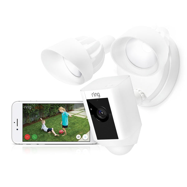 Ring Hardwired Floodlight Cam Plus in White - 2 Pack