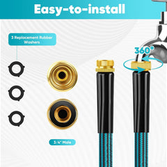 100ft Heavy-Duty Garden Hose, Expandable, Four Colors Are Available, With 1/2