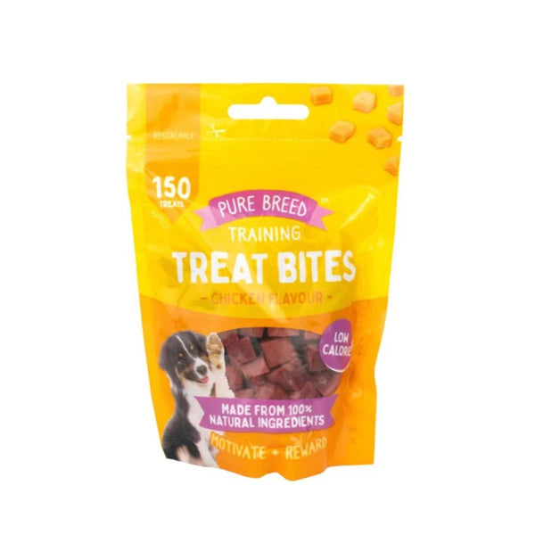 Pet Dog Treats Training Bites Dry Chicken Cubes 100G | Healthy Protein-Rich Dog Snacks | Puppy Training Rewards Chewy Dog Food