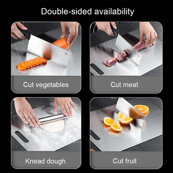 1PC Titanium Cutting Board Double-Sided Titanium Chopping Boards for Kitchen Camping