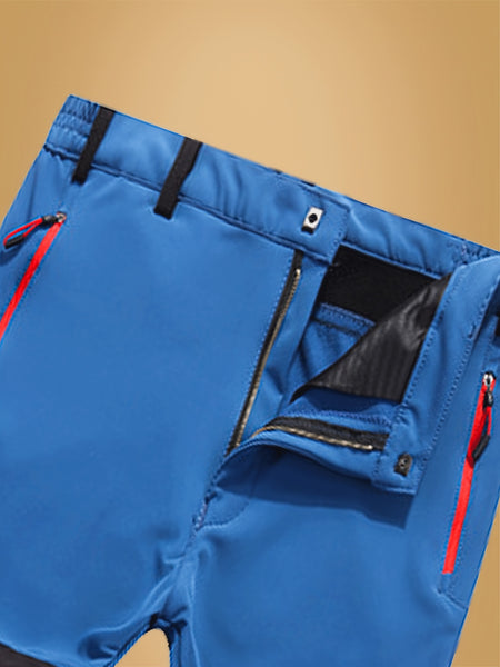 Autumn And Winter Outdoor Fleece Warm Elastic Assault Pants Men'S Soft Shell Trousers Wear-Resistant Hiking Pants