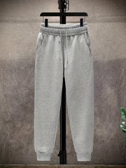 2pcs Men's Solid Color Casual Sports Suit Set, Includes Elastic Waist Drawstring Pants And Jacket for Travel, Leisure, Outdoor Camping