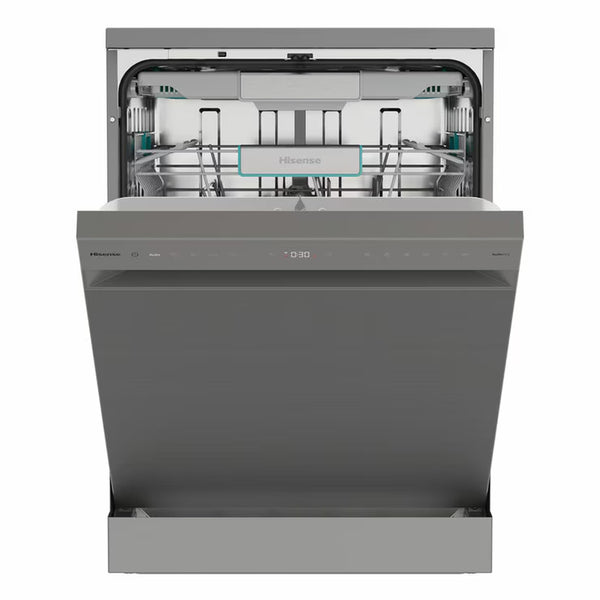 Hisense HS673A90XUK, 16 Place Settings Dishwasher, a Rated in Silver