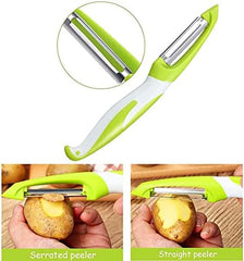 Potato Peeler for Kitchen, Julienne Vegetable Peeler,3 Pieces Stainless Steel Professional Peelers, Non-Slip, Suitable for Peeling for Potato, Apples, Carrots, Cucumber and Various Veg and Fruits