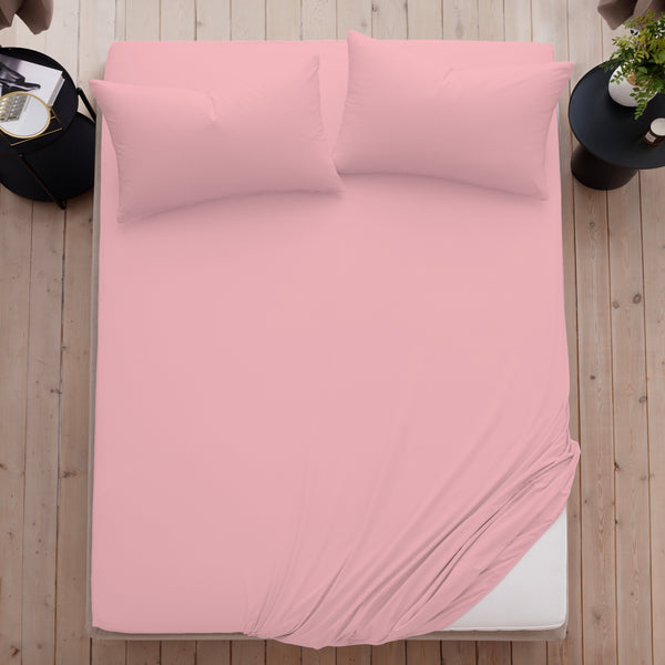 Surprise Colour Fitted Sheet OR Pillowcases | Ultra Soft Wrinkle Free Breathable Bed Sheet With Secure Fit Elasticated Corners | Fade Resistant & Easy Care | Random Colour Sent for Added Fun | LOCAL WAREHOUSE | UK BRAND