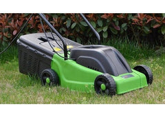 ToolTronix Electric Rotary Lawnmower with 1000w Turbo Drive Motor 30 cm Steel Blade, Air-Lift Grass Collection Technology, 10m Cable with BS Plug, 25 litre Lawn Mower Collection Box