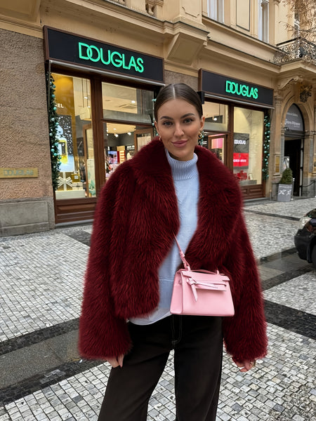 Faux Winter Warm Fashion Plush Top Short Coat for Women