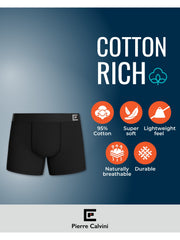 5-Pack Men’s Boxers – Cotton Underwear in Blue, Black, or Mixed Dark Colors – Soft, Breathable & Comfortable Fabric – Longer Leg Design with Anti-Chafing Fit – Tag-Free, Anti-Roll Waistband & No Ride-Up – Everyday Multipack Men’s Boxer Shorts – Durable, S