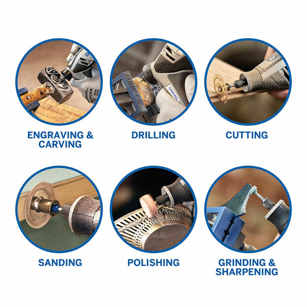 Dremel 4250 Multi-Tool Kit with 3 Attachments, 45 Accessories & EZ Wrap Case