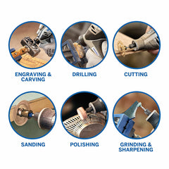 Dremel 4250 Multi-Tool Kit with 3 Attachments, 45 Accessories & EZ Wrap Case