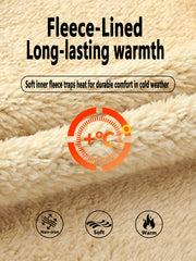 Men'S Cardigan Hooded Fleece Thickened Sweatshirt, Fashionable Fleece Warm Hoodie, Comfortable Loose Drawstring Hooded Sweatshirt, Autumn And Winter Men'S Clothing, Men'S Casual Hooded Sweatshirt with Zipper Pockets, Suitable for Winter And Autumn