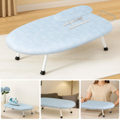 1pc Compact Folding Ironing Board with Pink Floral Pattern - Space-Saving, Easy Storage, Multi-Use Design for Home Use, Durable Plastic Material, Ironing Boards