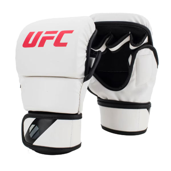 UFC Single Station Bag Stand with MMA 25Kg Punch Bag and 8Oz Sparring Gloves in 2 Colours and 2 Glove Sizes