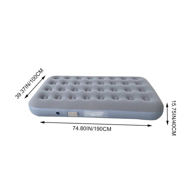 1 Pcs Self-Inflating Air Mattress, designed for outdoor camping enthusiasts and family camping, features fast self-inflation, lightweight, portability and foldability, and is equipped with a portable storage bag + non-slip bottom pattern. Ideal for campin