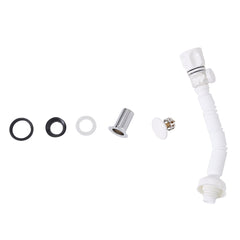Ceramic Counter Top Sink Round 400*400*155mm Modern Bathroom Cloakroom Hand Washing Basin Sink Bowl with Waste Pipe Kits