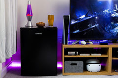 Subcold Cave60 LED Solid Door Beer Fridge for Wine & Drinks | Mini Chiller with Can Dispenser | 54 Cans (Black)