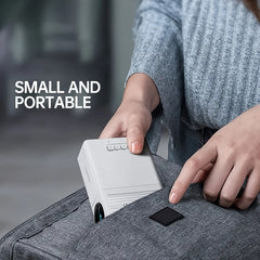 Local 1080P Portable Mini Projector | Compatible with iOS, Android, Windows & More, Compact Cube Design, Includes Remote Control, USB-Powered, Ideal for Smartphones, PS4, and USB Devices, 620 ANSI Brightness, 1920x1080 Full HD Resolution