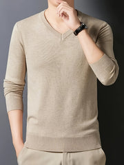 100% Cashmere Men'S Sweater Perfect for Casual Comfort Business Layering The Fabric Is Soft Exceptionally Warm