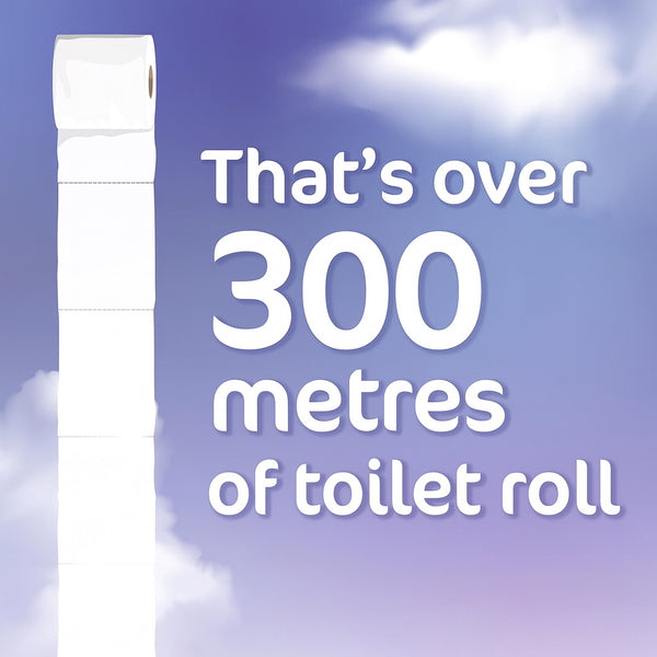 18 Rolls of 2-Ply Soft Quilted Toilet Paper | Generous Length per Roll | Luxuriously Soft, Strong & Highly Absorbent Toilet Tissue