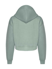 AWDis Ladies Cropped Zoodie Soft Comfortable Cotton Faced Fabric Brushed Back Fleece Drop Shoulder Design Relaxed Fit Long Sleeve Zip Up Hoodie Hooded Top Casual Everyday Wear Layering Street Style Lounging Travel Outfits Versatile Cropped Hoodie for Wome