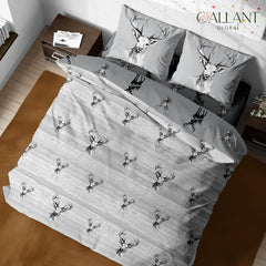 Printed Floral Duvet Sets 100% MicroFiber Super Soft Bedding Sets Button Closure With 2 Pillowcase Reversible Multicolored Duvet Covers Set