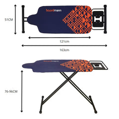 Boardmann XL Ironing Board, L 121 X W 51 Cm
