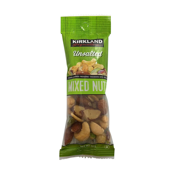 Kirkland Signature Unsalted Mixed Nut Snack Packs, 21 X 45G