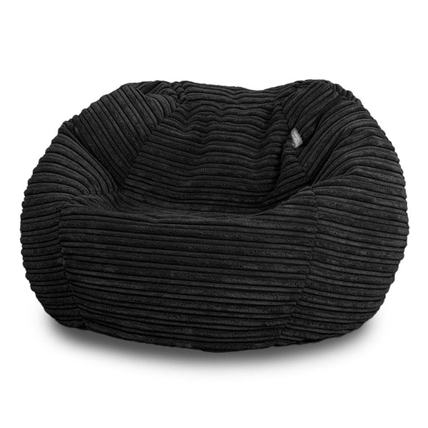 Corduroy Kids Bean Bag Chair with Filling Included - Lightweight Comfortable Beanbag Seat - Machine Washable Childrens Beanbag Furniture for Girls & Boys - 67 x 52cm