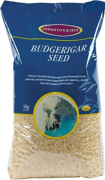 J & J Budgerigar Seed 3 kg Premium Nutritional Blend For Budgies And Parakeets
