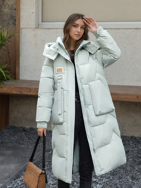 Women's Padded Coat, Long Style Outerwear, Fashionable New Winter Arrival, Warm Casual Thickened Padded Jacket